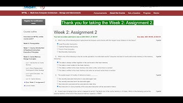 Multi-Core Computer Architecture | NPTEL | Week 2 | assignment solution 2 | 2021