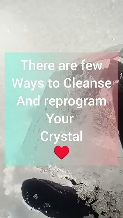 How To Cleanse A Clear Quartz How to Cleanse Clear Quartz - YouTube