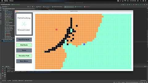 Python Pathfinding Visualizer - Update 3.5 (Dijkstra