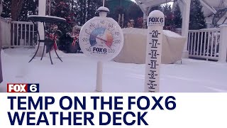 Milwaukee winter storm; bitter cold temps, gusting winds on FOX6 Weather Deck | FOX6 News Milwaukee