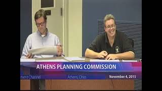 Athens Planning Commission - November 5, 2015