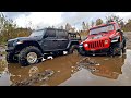 Длинный JEEP GLADIATOR против короткобазового Axial III ... RC OFFroad 4x4