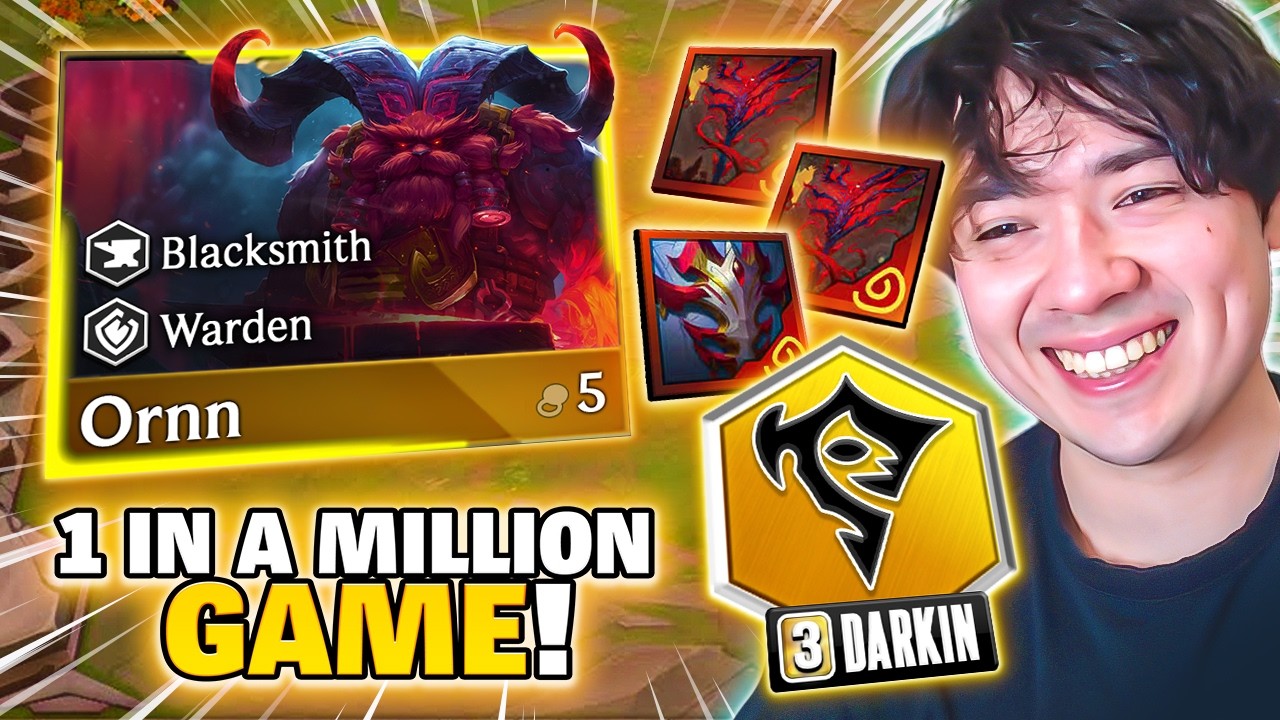 This Ornn Rolled A 0.001% Chance And Printed ME 3 DARKIN... The Rarest Trait In TFT!