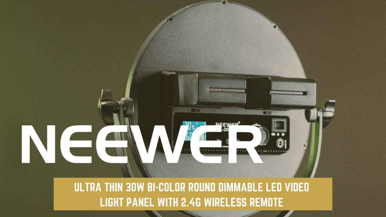 Neewer 10.6" Led Video Light-dimmable 30w Bi-color Soft Light Panel