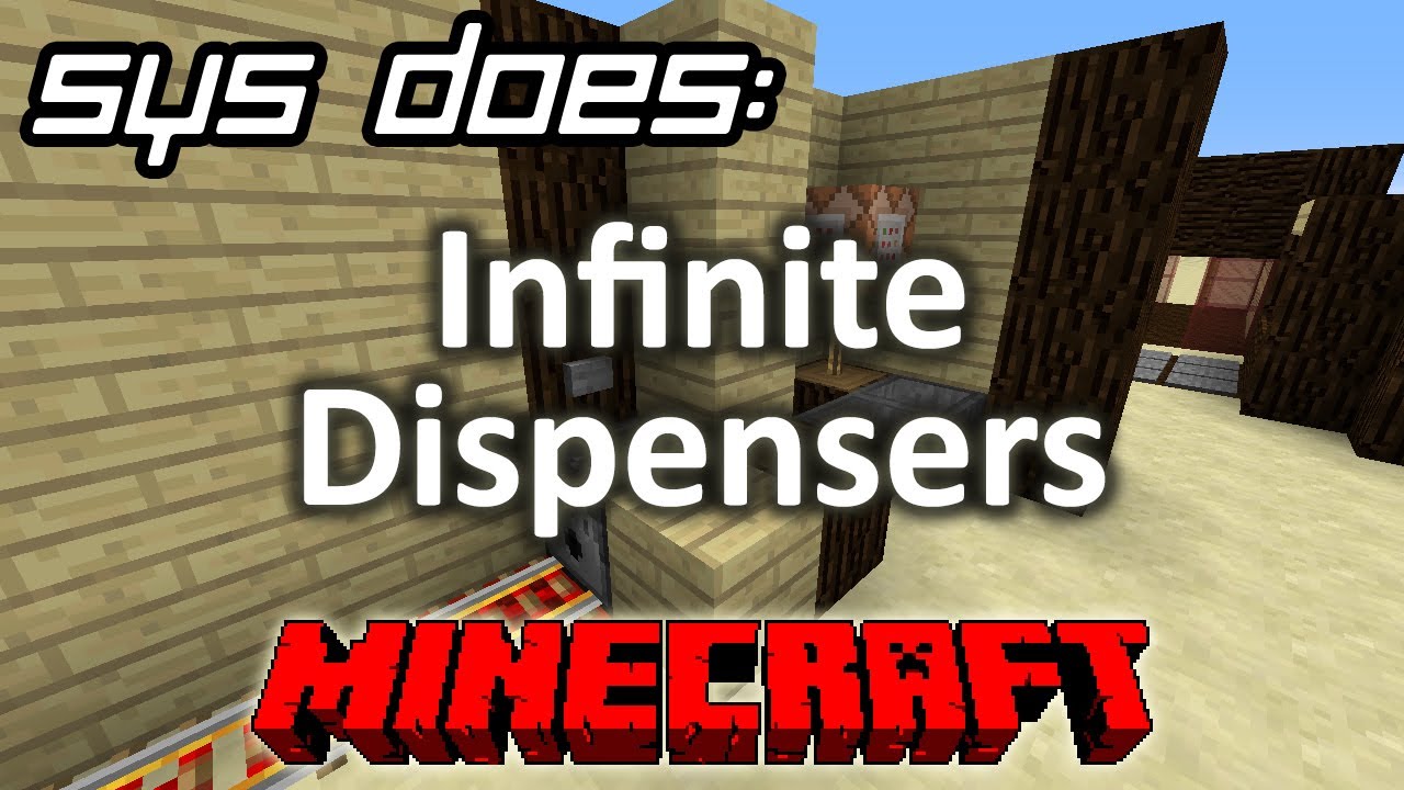 Minecraft Infinite Dispensers YouTube