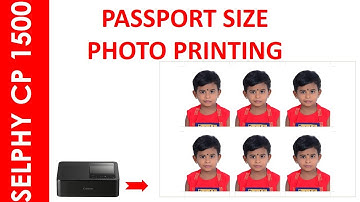 SELPHY CP 1500 PASSPORT SIZE PHOTO PRINTING METHODS