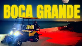 Nighttime Golf Cart ride in Boca Grande