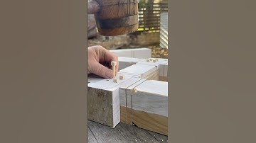 Making Squareheaded Pegs for a Timberframe Model Using Hand Tools