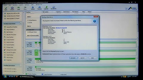 Set Active / Hidden Partitions