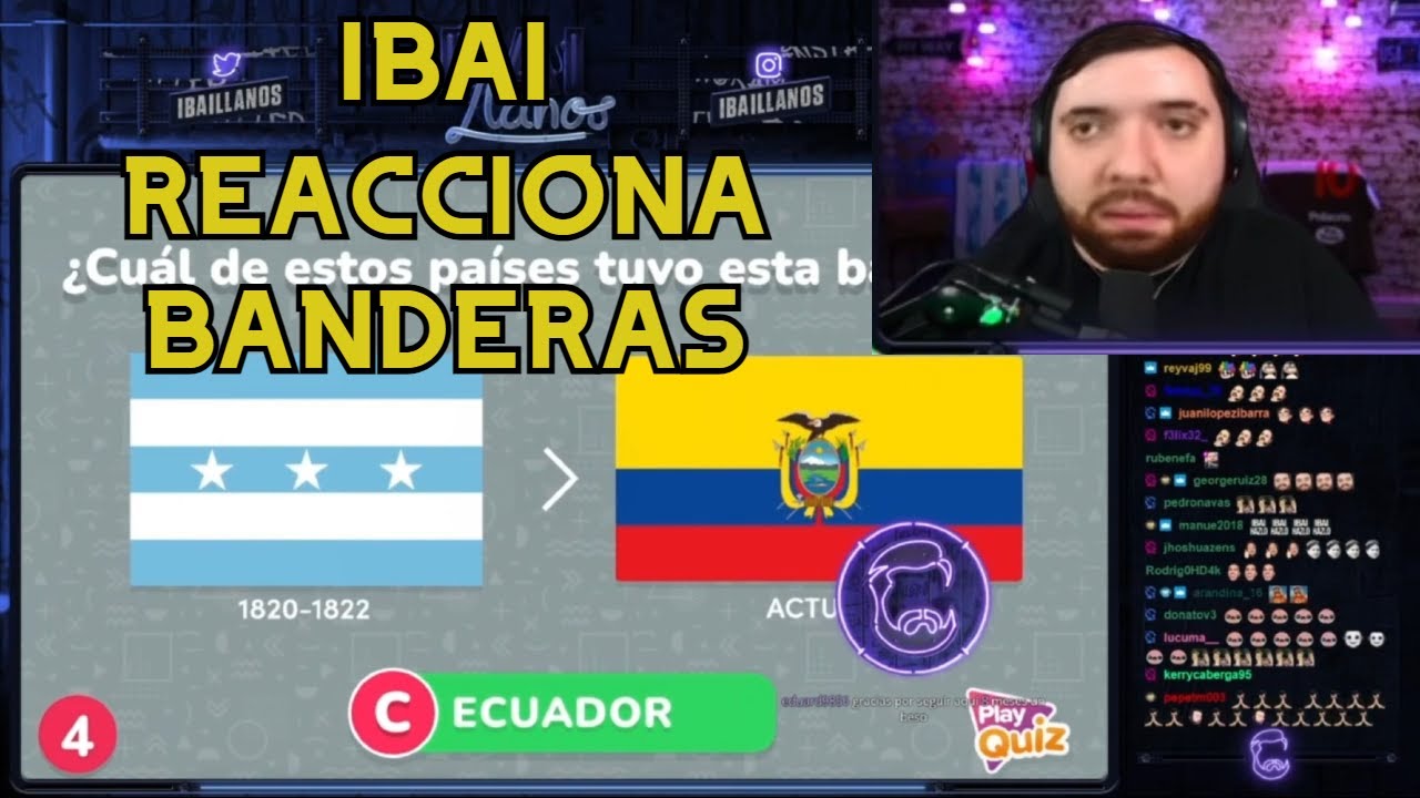 IBAI REACCIONA a ADIVINA el PAÍS por SU BANDERA ANTIGUA 😂