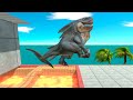 Monsters Jump Over the Lava Trap Pool - Animal Revolt Battle Simulator