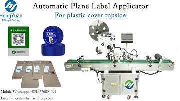 Automatic Top Surface Plane Label Applicator Plastic Box Top Labeling Machine