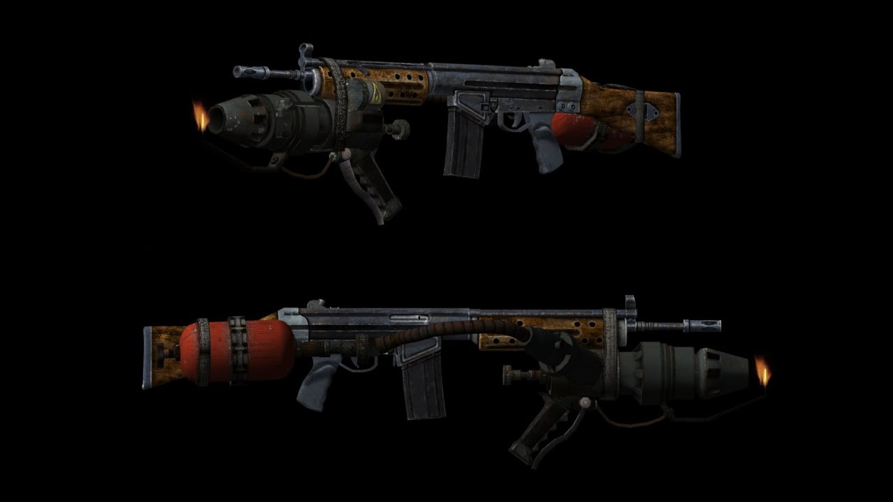 RX R91 A.C. Underbarrel Flamer Showcase Fallout New Vegas YouTube