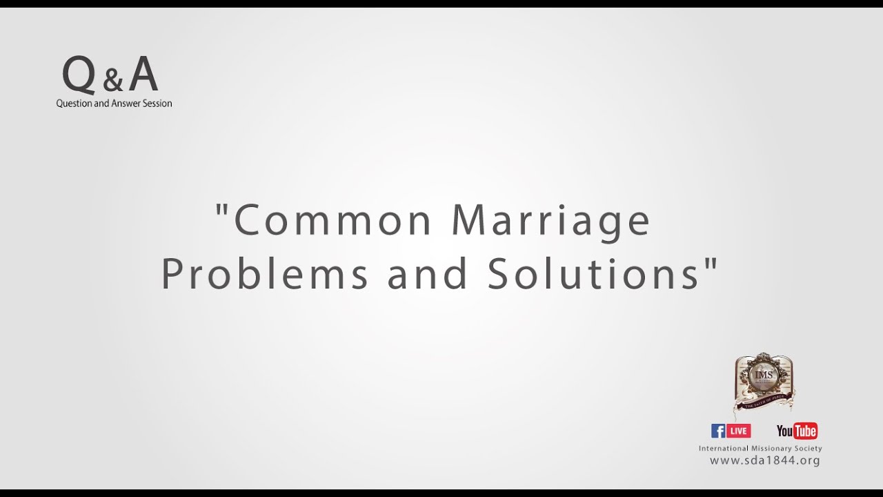 marriage problems and solutions