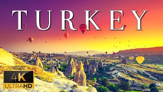 FLYING OVER TURKEY (4K UHD)  Wonderful Natural Landscape With Calming Music (4K Video Ultra HD)