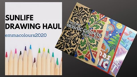 Sunlife drawing coloring books haul January 2021 - Adult coloring books