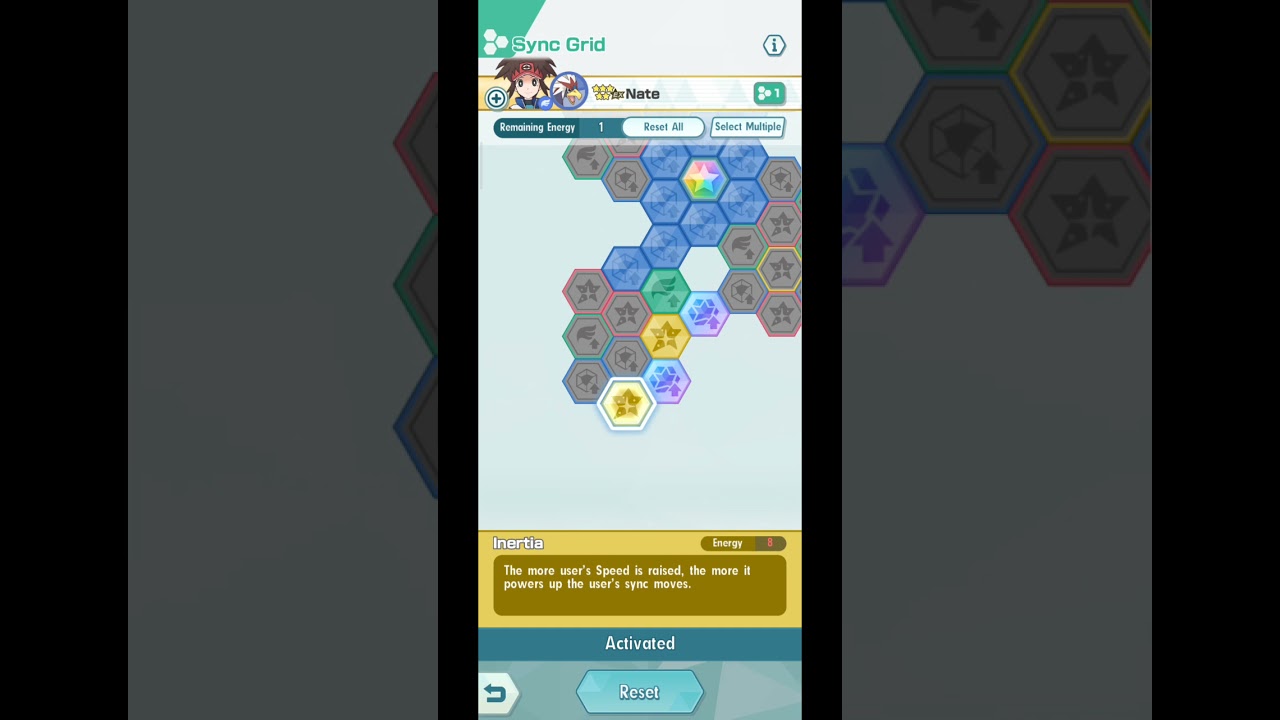 Pokemon Masters Ex Nate 3/5 Sync Grid