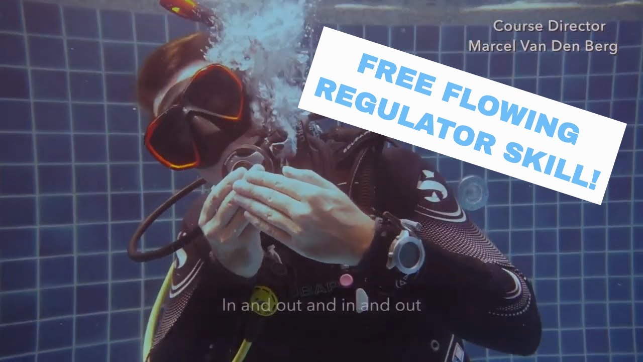 Scuba Free Flow Regulator Free Flowing Regulator Breathing YouTube
