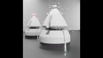 Blender gundam GN drives low poly animated