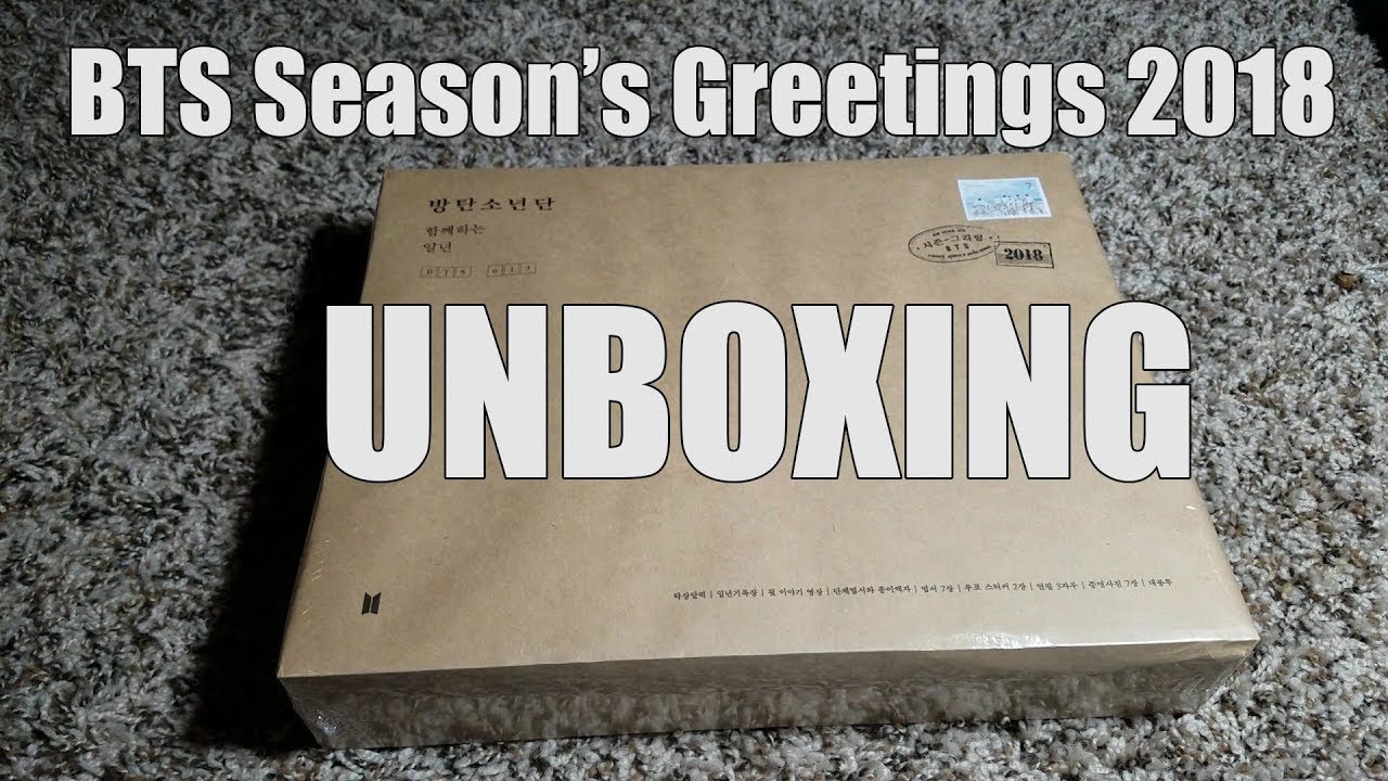 Bts Season S Greetings 18 Unboxing Youtube