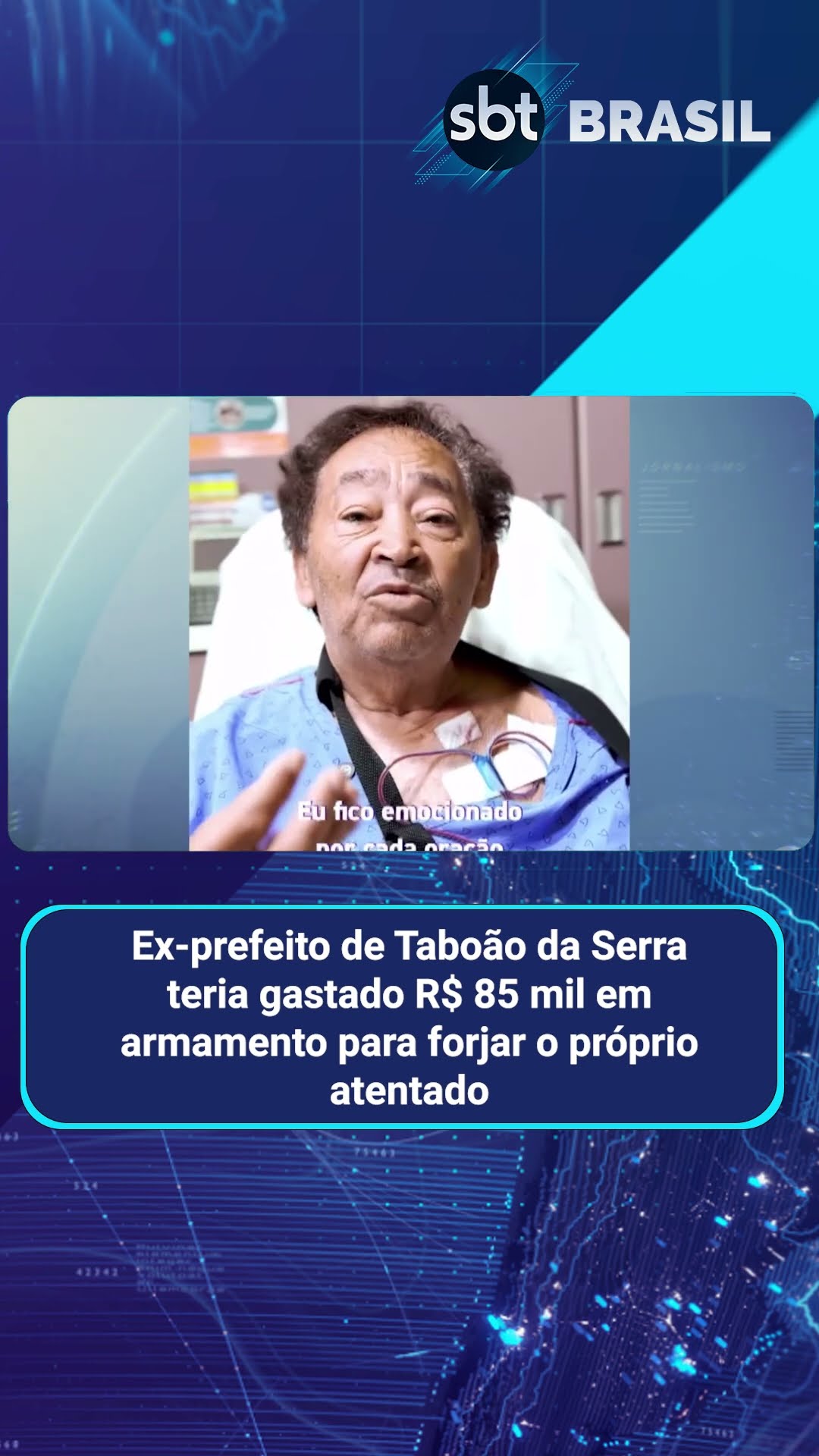 Ex-prefeito de Taboão da Serra é investigado por forjar atentado sofrido | SBT Brasil (18/02/25)