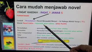 Kuasai Teknik Menjawab Novel