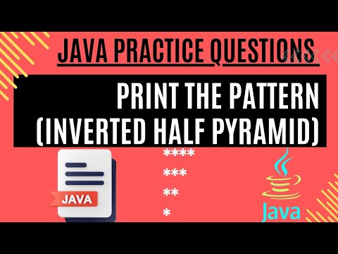 Print the pattern inverted half pyramid