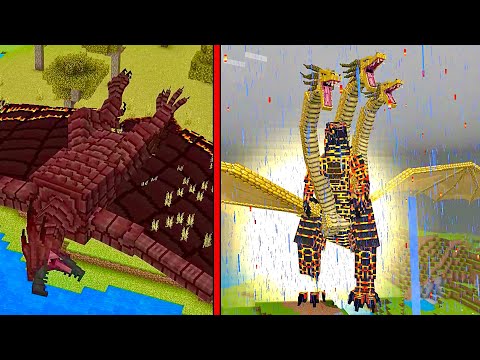 Видео: ЛУЧШИЙ МОД НА ГОДЗИЛЛУ В МАЙНКРАФТ Godzilla Minecraft