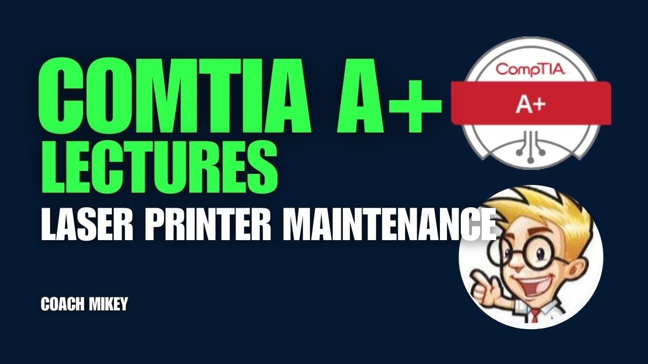 Laser Printer Maintenance – CompTIA A+ 220 1101 – 3.7 - YouTube