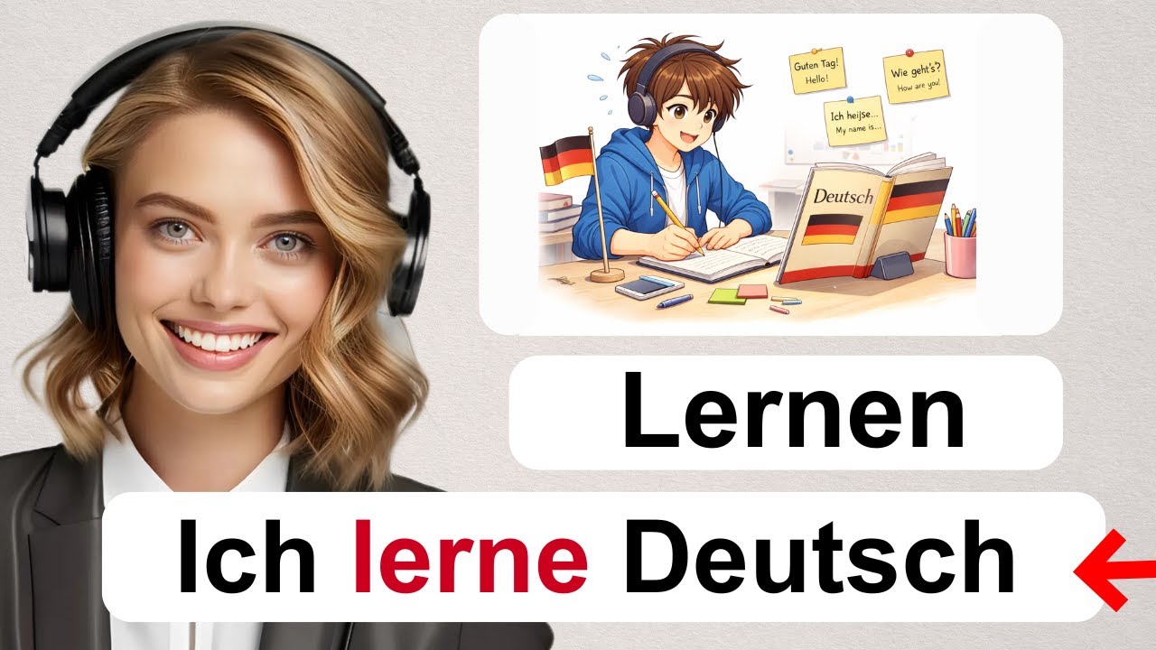 🇩🇪 Learn German Fast | Essential German Verbs & Everyday Phrases for ...