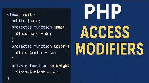 Master PHP Access Modifiers in 10 Minutes | Coding With kailash 