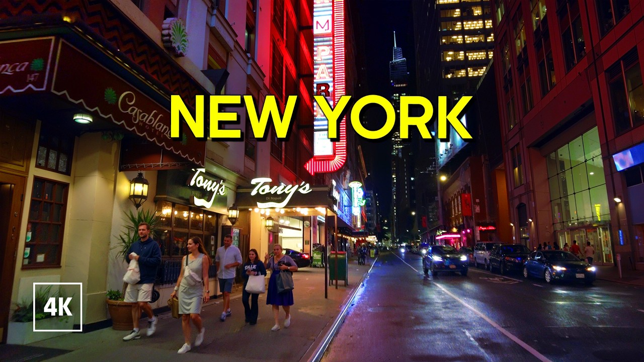 New York, Amerika Serikat | Jelajah Kota Malam 4K | 29 Jul 2026
