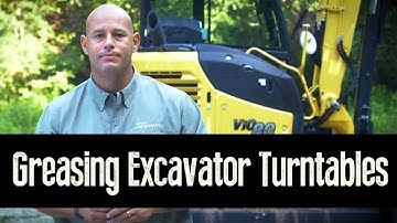 Greasing the Turntable on a YANMAR Excavator