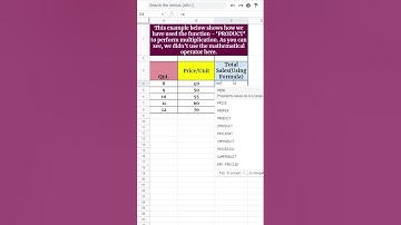 #excel #excelformulas #shorts #shortsfeed #reels #addition #multiplication #division #subtraction