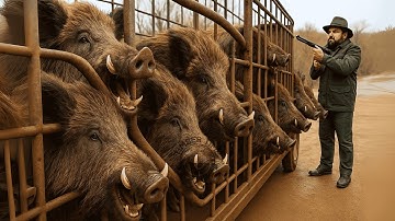 Jacht op wilde zwijnen: hoe boeren slimme zwijnenvallen gebruiken om wilde zwijnen te vangen – Wi...