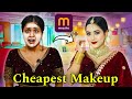I did bridal makeup with meesho cheapest makeup  omg transformation