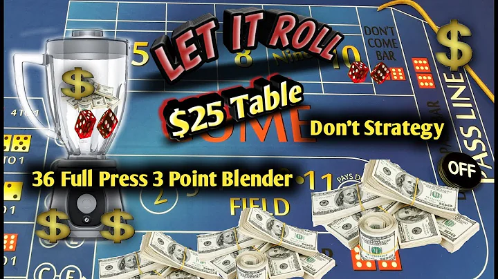 $25 Table Craps Strategy - The 3Point Blender - Great strategy to try to win at craps!