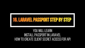 laravel restful api authentication with passport vue js in hindi / urdu