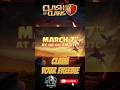 ClaimYourFreebie@ClashOfClans@supercell store #clashofclans #shorts #free #coc