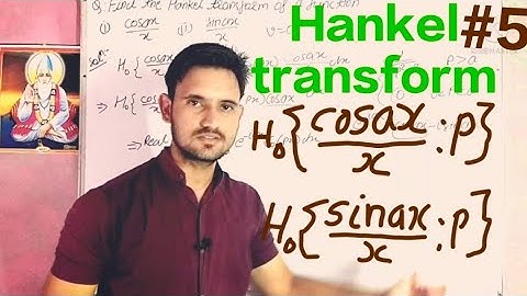 Hankel transform of a function//example of Hankel transform//by sonu Choudhary
