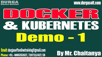 DOCKER & KUBERNETES tutorials || Demo - 1 || by Mr. Chaitanya On 31-01-2024 @6AM IST