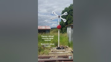 Pearson railroad crossing signal restored