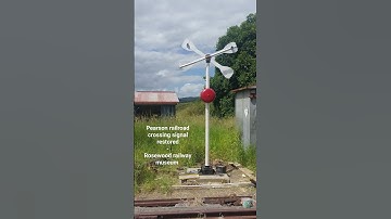 Pearson railroad crossing signal restored