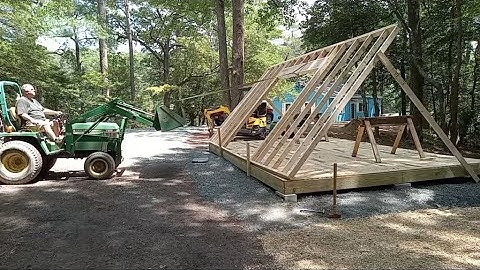 Building a Shed Alone--Part 2:  Framing the Walls