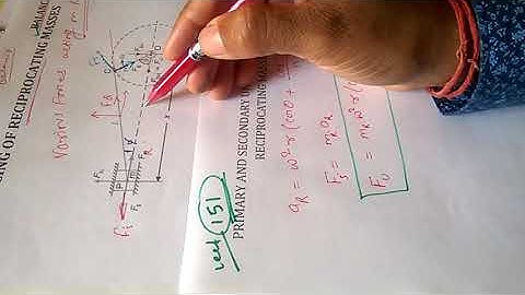 DOM-151 Balancing of Reciprocating Mass #machine #balancing #mass #cylinder #pistons #mechpandit