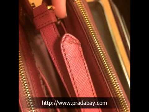 Prada Saffiano Lux Small Tote Orange Cross Body Bag - YouTube  