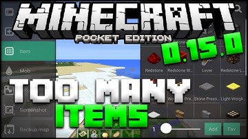 Minecraft PE Too Many Items Mod - Best Inventory Editor for MCPE 0.15.0 Realms (Pocket Edition)