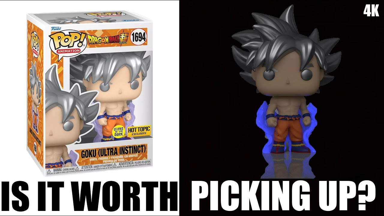 Funko Pop! Goku Ultra Instinto – Edición Especial Que Brilla En La Oscuridad, Figura De Vinilo Coleccionable