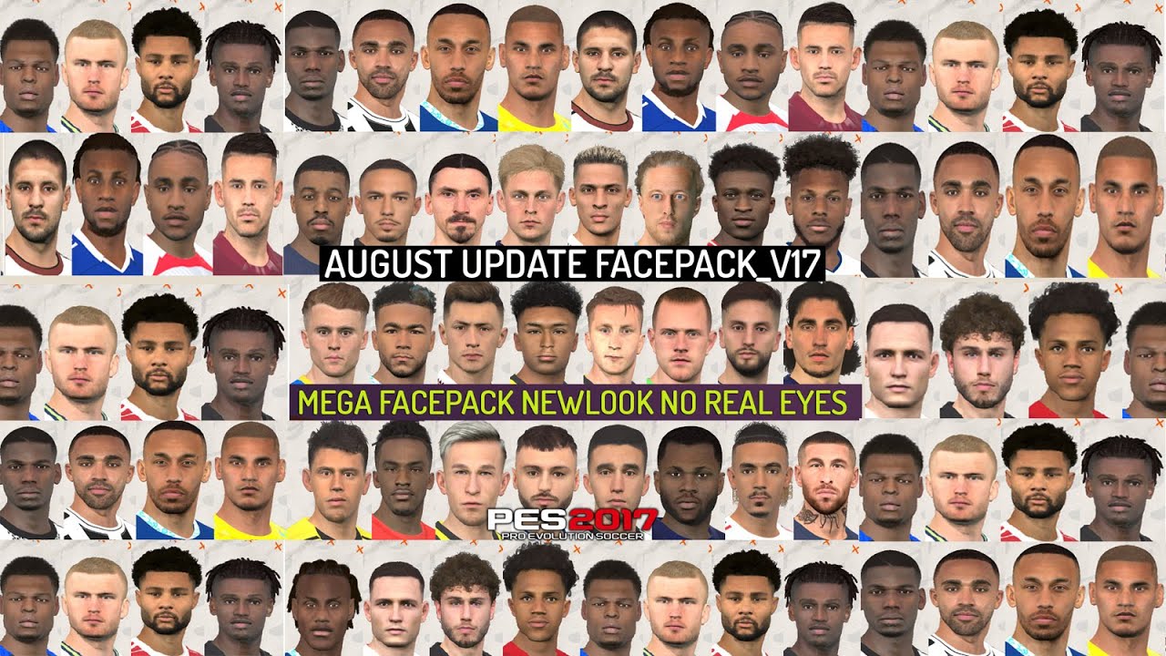 PES 2017 New Mega Facepack +700 Faces ~