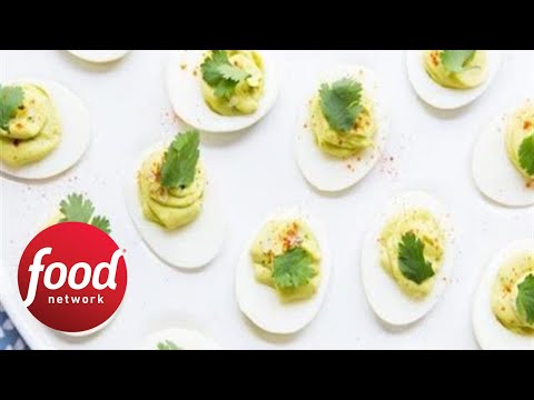 extra-creamy-avocado-deviled-eggs-|-food-network